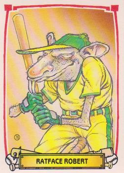 1988 Leaf Baseball's Greatest Grossouts #76 Ratface Robert Front