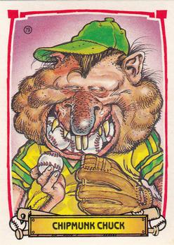 1988 Leaf Baseball's Greatest Grossouts #79 Chipmunk Chuck Front