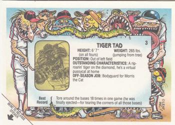1988 Leaf Baseball's Greatest Grossouts #3 Tiger Tad Back