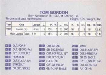 1989 Grand Slam Dice Game Gray (unlicensed) #NNO Tom Gordon Back