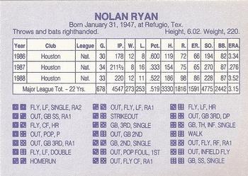 1989 Grand Slam Dice Game Gray (unlicensed) #NNO Nolan Ryan Back