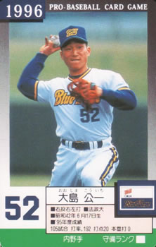 1996 Takara Orix BlueWave #52 Koichi Oshima Front