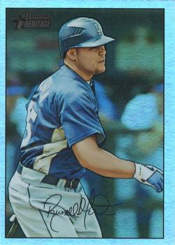 2007 Bowman Heritage - Rainbow Foil #26 Russell Martin Front