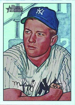 2007 Bowman Heritage - Rainbow Foil #7 Mickey Mantle Front