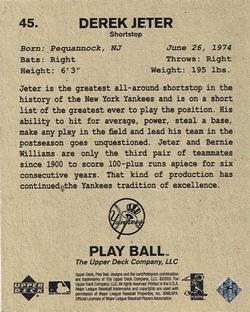 2003 Upper Deck Play Ball - 1941 Series #45 Derek Jeter Back