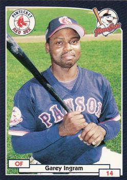2000 Blueline Q-Cards Pawtucket Red Sox #13 Garey Ingram Front