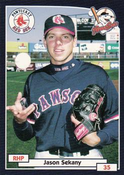 2000 Blueline Q-Cards Pawtucket Red Sox #22 Jason Sekany Front