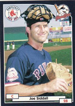 2000 Blueline Q-Cards Pawtucket Red Sox #24 Joe Siddall Front