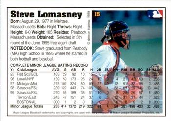 1999 Arizona Fall League Prospects #15 Steve Lomasney Back
