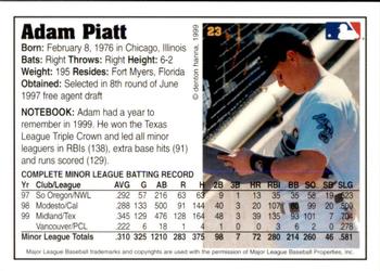 1999 Arizona Fall League Prospects #23 Adam Piatt Back