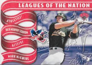 1997 Leaf - Leagues of the Nation #3 Mark McGwire / Ken Caminiti Front