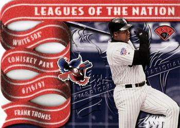 1997 Leaf - Leagues of the Nation #7 Sammy Sosa / Frank Thomas Front