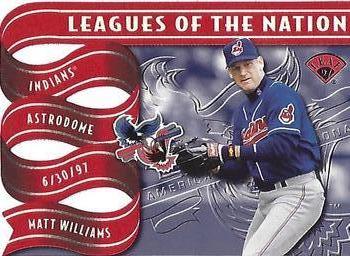 1997 Leaf - Leagues of the Nation #10 Jeff Bagwell / Matt Williams Front