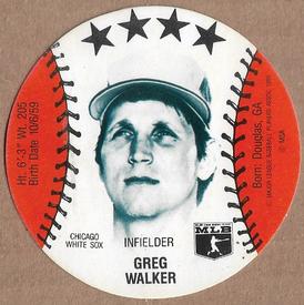 1985 Subway Discs #NNO Greg Walker Front