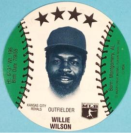 1985 Subway Discs #NNO Willie Wilson Front
