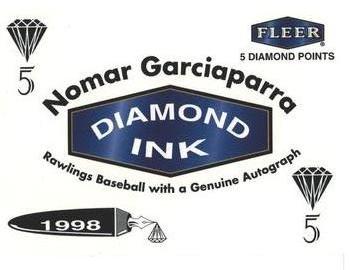 1998 Fleer Tradition - Diamond Ink 5 Points #NNO Nomar Garciaparra Front