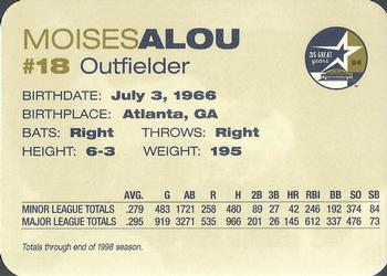 1999 Nabisco / Albertson's Houston Astros #NNO Moises Alou Back