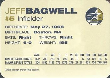 1999 Nabisco / Albertson's Houston Astros #NNO Jeff Bagwell Back