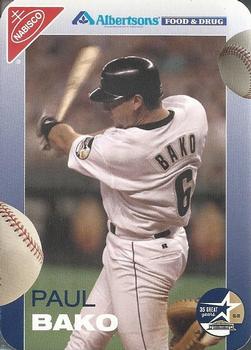 1999 Nabisco / Albertson's Houston Astros #NNO Paul Bako Front