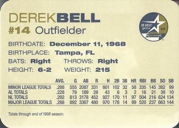 1999 Nabisco / Albertson's Houston Astros #NNO Derek Bell Back