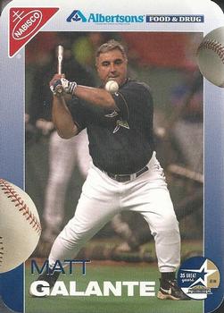 1999 Nabisco / Albertson's Houston Astros #NNO Matt Galante Front