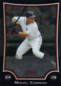 2009 Bowman Chrome #18 Miguel Cabrera Front
