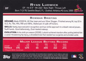 2009 Bowman Chrome #37 Ryan Ludwick Back