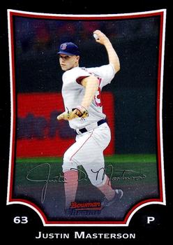 2009 Bowman Chrome #49 Justin Masterson Front