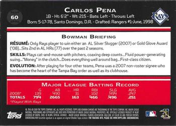 2009 Bowman Chrome #60 Carlos Pena Back