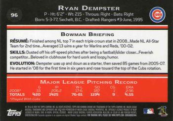 2009 Bowman Chrome #96 Ryan Dempster Back