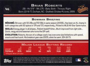 2009 Bowman Chrome #46 Brian Roberts Back