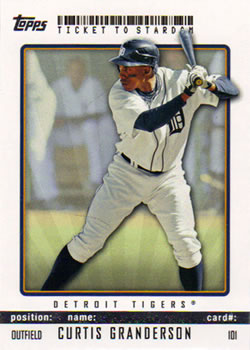 2009 Topps Ticket to Stardom #101 Curtis Granderson Front