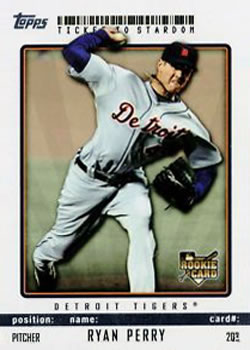2009 Topps Ticket to Stardom #203 Ryan Perry Front