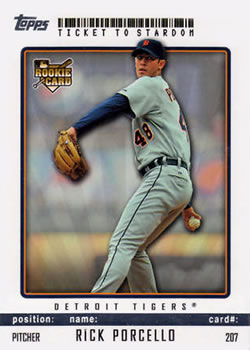 2009 Topps Ticket to Stardom #207 Rick Porcello Front