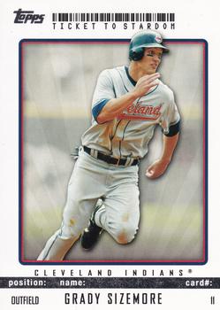 2009 Topps Ticket to Stardom #11 Grady Sizemore Front