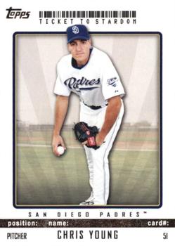 2009 Topps Ticket to Stardom #51 Chris Young Front