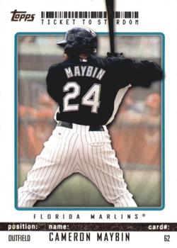 2009 Topps Ticket to Stardom #62 Cameron Maybin Front