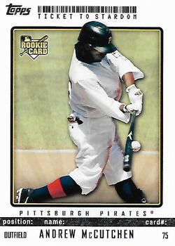 2009 Topps Ticket to Stardom #75 Andrew McCutchen Front