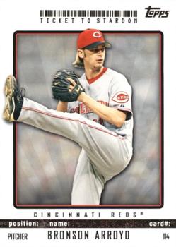 2009 Topps Ticket to Stardom #114 Bronson Arroyo Front