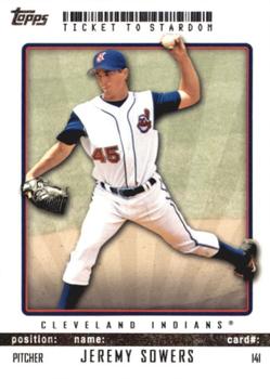 2009 Topps Ticket to Stardom #141 Jeremy Sowers Front