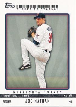 2009 Topps Ticket to Stardom #145 Joe Nathan Front