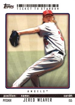 2009 Topps Ticket to Stardom #155 Jered Weaver Front