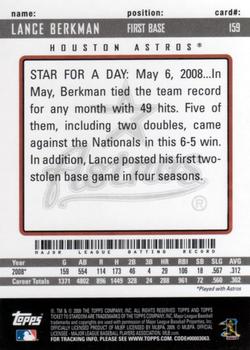 2009 Topps Ticket to Stardom #159 Lance Berkman Back