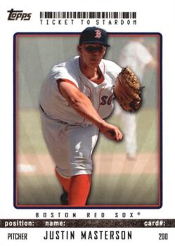 2009 Topps Ticket to Stardom #200 Justin Masterson Front