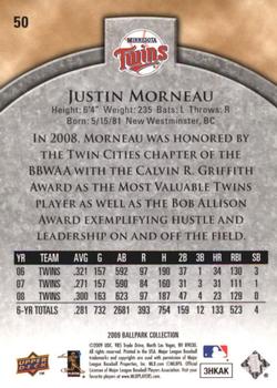 2009 Upper Deck Ballpark Collection #50 Justin Morneau Back