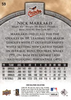 2009 Upper Deck Ballpark Collection #59 Nick Markakis Back