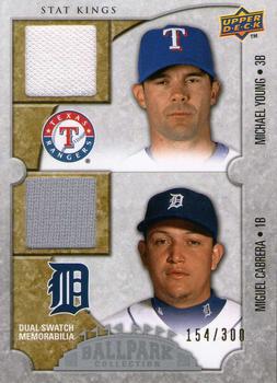 2009 Upper Deck Ballpark Collection #181 Michael Young / Miguel Cabrera Front