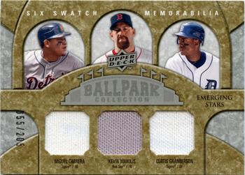 2009 Upper Deck Ballpark Collection #309 Miguel Cabrera / Kevin Youkilis / Curtis Granderson / Jermaine Dye / Troy Tulowitzki / Nate McLouth Front