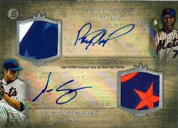 2014 Bowman Inception - Dual Autograph Patch #DAP-MS Rafael Montero / Noah Syndergaard Front