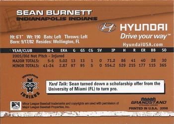 2006 Grandstand Hyundai Triple-A Legends - Series 2 #NNO Sean Burnett Back